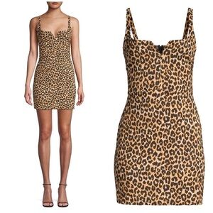 NWOT Likely Constance Leopard Print Mini Dress Sz 2